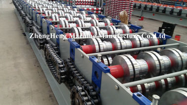 8 - 12 m / min Floor Deck Roll Forming Machine For 1.2mm Thickness Galvanized Steel