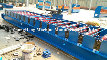 0.18mm - 0.2mm Thickness Corrugated Sheet Forming Machine With Hydraulic Cutting Device