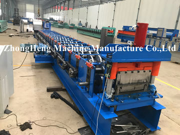 KR 18 Model Hidden Joint Roof Panel Roll Forming Machine For 0.32mm Material With Seaming Machine 180 Degree Loacked