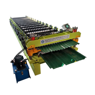 High Speed Chain Drive PLC Control Roofing Sheet Roll Forming Machine