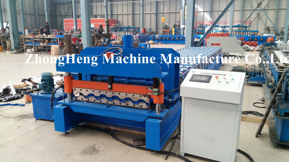 Iron Corrugated Roofing Sheet Making Machine Double Deck For Building Material