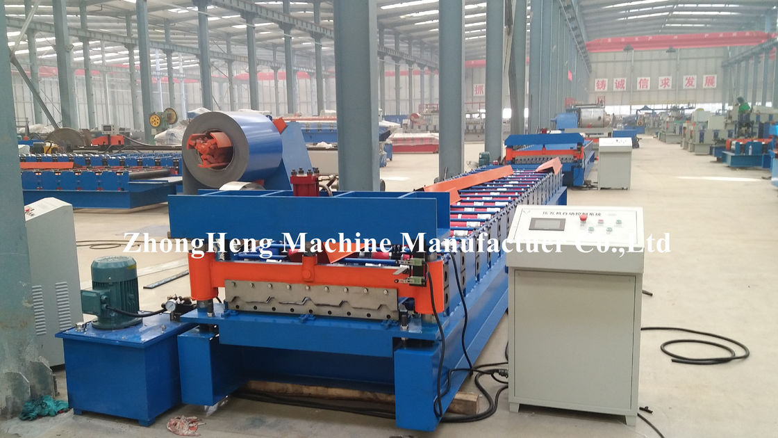 High Speed Roofing sheet roll forming machine with 18 forming stations and plc control system